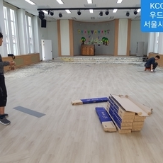 KCC센스프로 우드LVT데코타일,시공현장