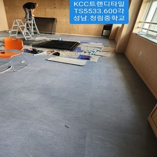 성남청림중학교 KCC센스타일600각.TS5533시공현장