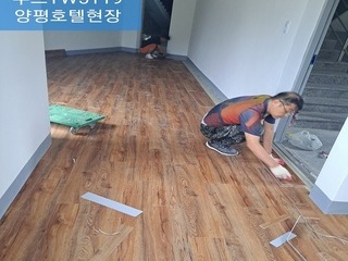 양평호텔현장 KCC트랜디우드타일TW5119
