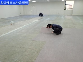 일산테크노타운 사무실현장 TS5532 KCC트랜디600각타일